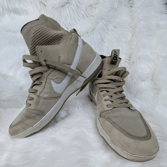 Nike SB Dunk High Elite Khaki White Men’s Size 10 917567-200 - Picture 1 of 10